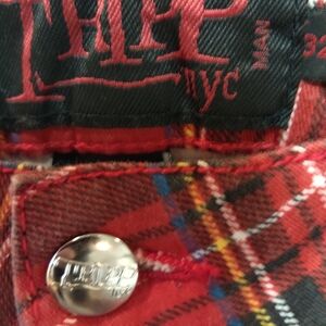Tripp NYC Red Plaid Pants